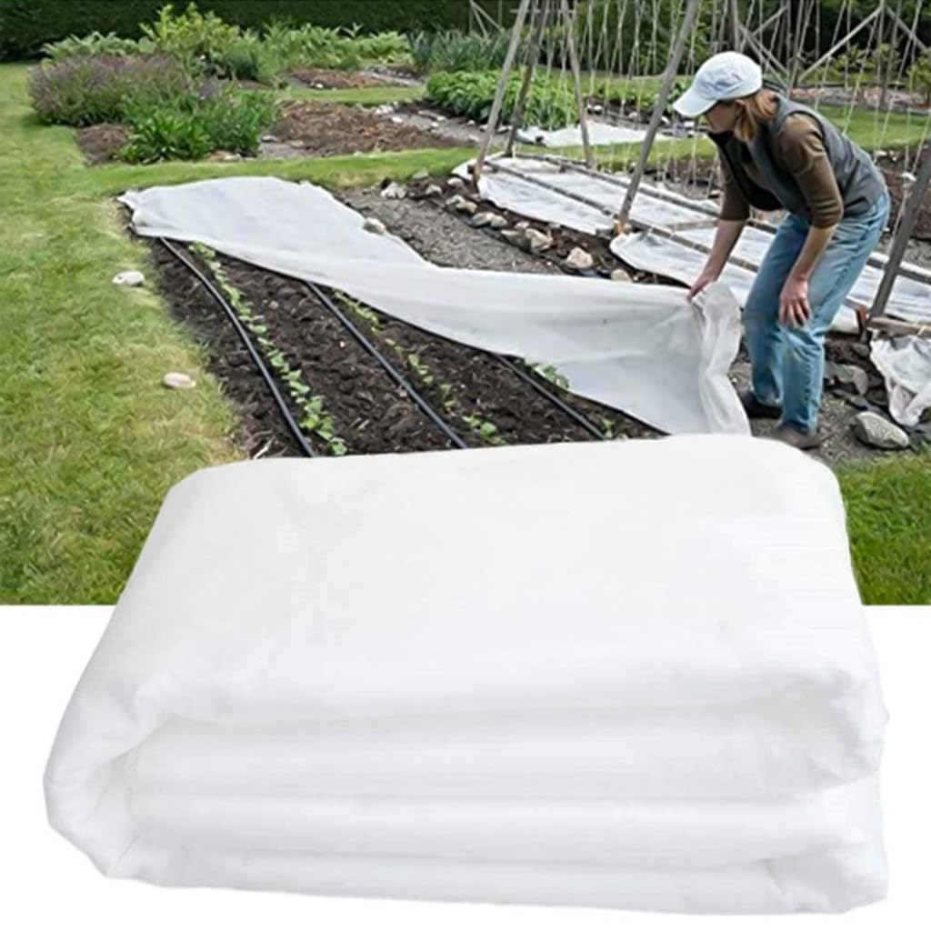 HASTHIP 2*5m Plant Covers for Plants Freeze Protection, Reusable Frost Cover Plants Blanket for Winter, Floating Row Fabric Cover for Vegetables, Insect Protection, Sunscreen, Season Extension HASTHIP 2*5m Plant Covers for Plants Freeze Protection, Reusable Frost Cover Plants Blanket for Winter, Floating Row Fabric Cover for Vegetables, Insect Protection, Sunscreen, Season Extension
